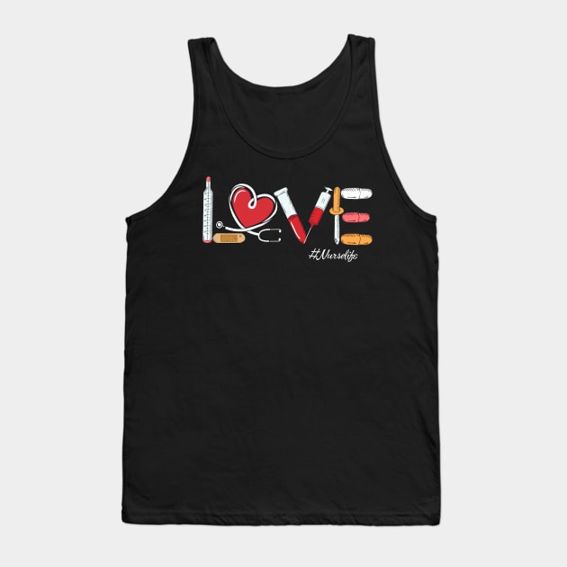 Love nurse heartbeat nurse life nursing shirt Tank Top by neonatalnurse